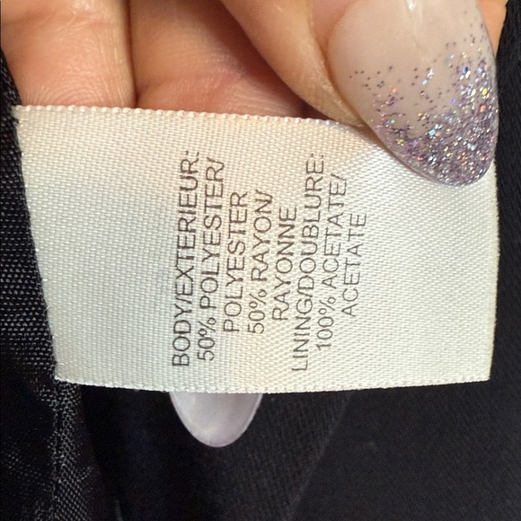 Alfred Dunner Petite Elegant Black Blazer - made in USA - 6 - Picture 3 of 3